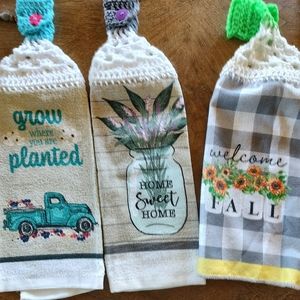 Crochet Top Kitchen Towels